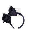 Headband Large Bow Navy (R)