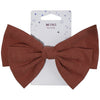 Alligator Clip Large Bow Rust (R)